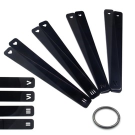 8 Pcs Polymer Clay Depth Guide Set, 4 Size for Adjustable Thickness Gauges for Precise Clay Thickness Control, Durable Roller Depth Guides for Crafting, Polymer Clay Tools