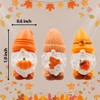 Fall Gnomes Hinge Heads Decorative Topper Set of 3 -