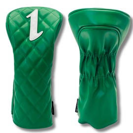 Golf Headcover, Stylish, Cool, Premium Quilted Headcover, Available in 5 Different Colors, High Quality Quilting Material and Sophisticated Design, Adult Style (Forest Green, Driver)