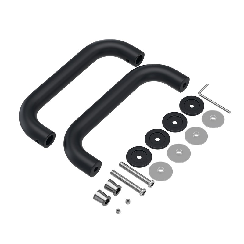 Bathlink 6" Shower Door Handle, Back to Back Tubular Handle