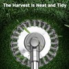 Weed Brush Trimmer, 6 Inch Twisted Wire Wheel for Lawn