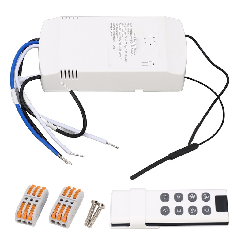 WiFi Smart Household Fan Light Switch APP RF Wireless Wall