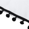 Elegant Black and White Polyester Bathroom Shower Curtain Waterproof Mildew
