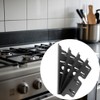 SEIWEI 4PCS Silver Stove Gap Covers 35 * 2 *