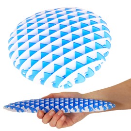 Toyland® 4" Fidget Worm Fidget Toy - Blue and White Two Tone Design - Sensory Toy