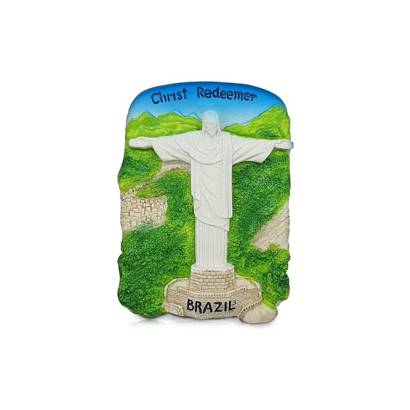 Christ the Redeemer Brazil Souvenir 3D Fridge Magnet, Rio de