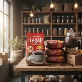 Café Legal Tostado Mezclado Con Azúcar 400 Gr Caja 12 Piez                                                                                            