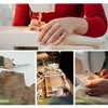 BEANPRECOY 10Pcs Leather Finger Cots DIY Finger Thimble Leather Thimble