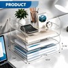 4-Tier Horizontal Acrylic Paper Organizer for A4/Letter Documents