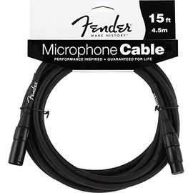 Fender Accessories 099-0820-012 Performance Series Cables 15 Feet Microphone Cable - Black