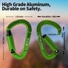 FVW 5 Pack Heavy Duty Climbing Carabiners,25KN UIAA Certified Auto