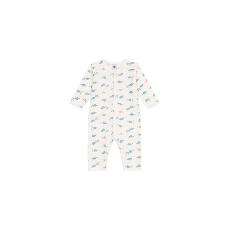 Petit Bateau Baby A0CSQ Sleep Well Without feet, White/Multicolor, 3