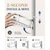 SEIRIONE Rustproof Shower Corner Caddy Organizer for Bathroom, 4 Adjustable