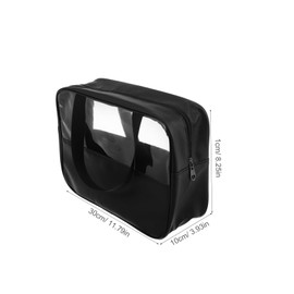 Outanaya Clear Makeup Bag Toiletry Organizer with Handle Portable Travel Bag for Toiletries Durable Construction for Men and Women Capacity for Easy Access