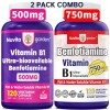 NuvitaGarden 2 Pack Benfotiamine 750mg + 500mg Couple, Vitamin B1