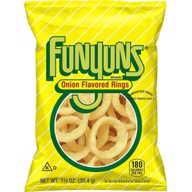 Funyun's Onion Flavored Rings, 1.25 ounce bags (Pack of 8), Bundled by City Wide Gourmet