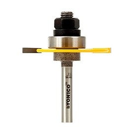 YONICO Slotting Cutter Router Bit 1/8-Inch 1/4-Inch Shank 12103q