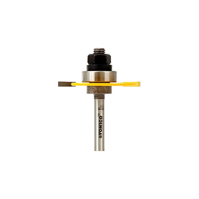 YONICO Slotting Cutter Router Bit 1/8-Inch 1/4-Inch Shank 12103q