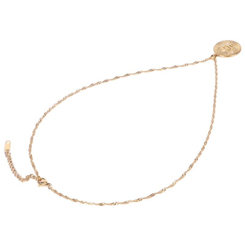 White Zircon Women Necklace Snake Pattern Electroplated Fashionable Female Pendant