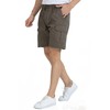 Kendindza Men's Cargo Shorts with Pockets, Zip and Drawstring -