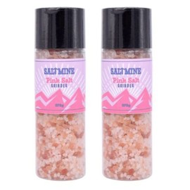 Giant Pink Salt Grinder Atlantic Pink Seasalt No MSG Preservative or Colourants 375gX2