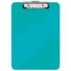 Leitz 39710051 A4 Clipboard, Rigid Plastic, WOW Range, Ice Blue