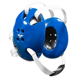 Victory Martial Arts Wrestling Headgear - Wrestling Ear Guards (Blue)