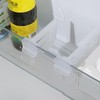 TOPINCN 4Pcs Refrigerator Dividers PP Extendable Fridge Separator Organizer Retractable