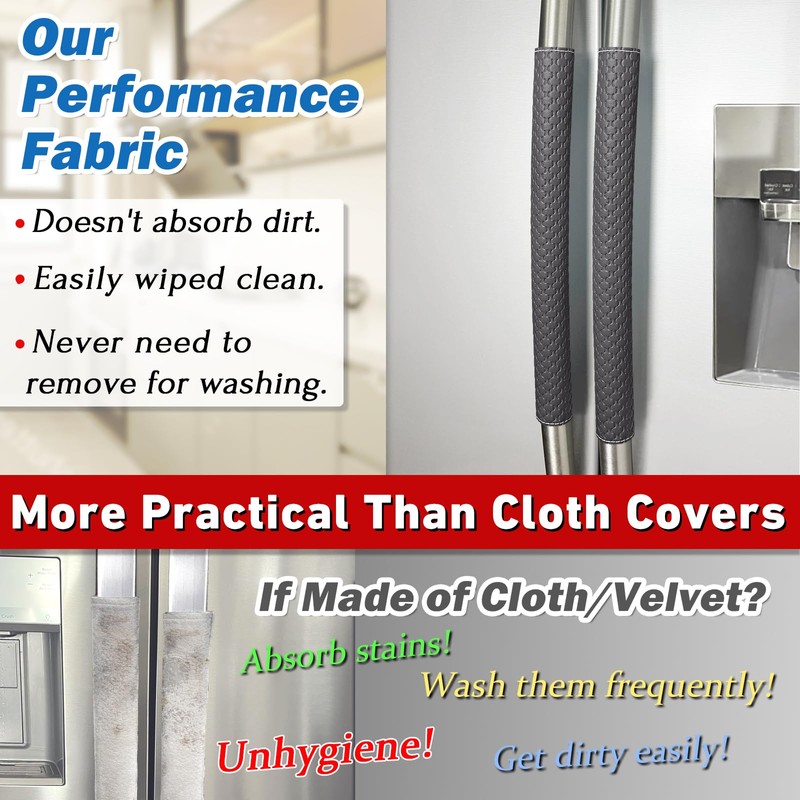 Refrigerator Door Handle Covers, 5 PCS, Performance Appliance Handle Covers,