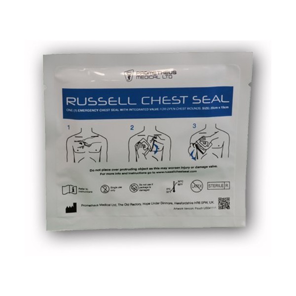 RUSSELL CHEST SEAL BY TAC MED SOLUTIONS