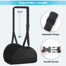 Airplane Foot Hammock, Upgraded Travel Essentials Airplane Hammock Foot Rest for Airplane Travel, Portable Foot Hammock Travel Accessorie,Desk Foot Hammockf for You Life 1PCS