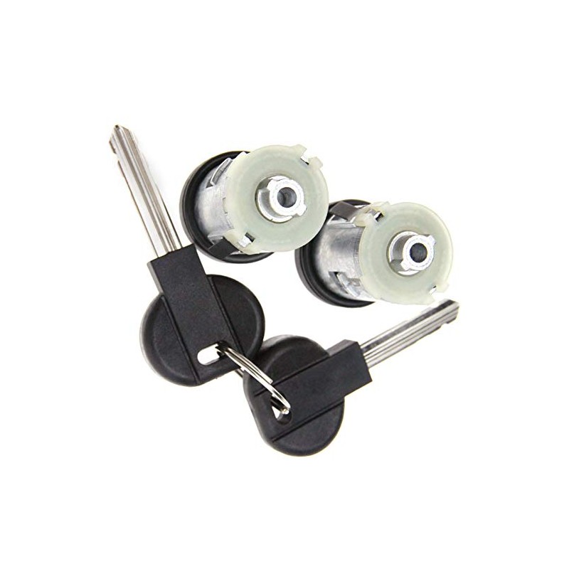 ENET 2pcs Car Auto Vehicle Front Replacement Door Lock Barrels
