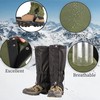 UNIQOCK Trail Adjustable Leg Gaiters,Snow Boot Guard Gators,Shoe Gaiters,Sandproof,Waterproof Hiking