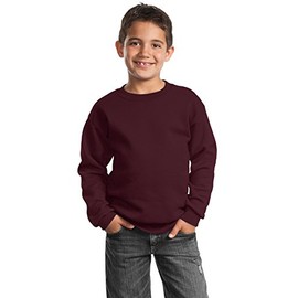 PORT AND COMPANY Crewneck Sweatshirt (PC90Y) Maroon, XL