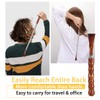 Back Scratcher Telescoping Scratching Tool with Wood Handle Portable Extendable