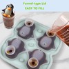 IDVVSSX Penguin Ice Cube Mold, Fun Shapes Ice Cube Tray,