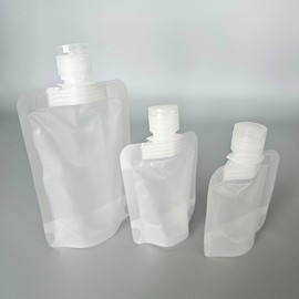 Travel Kit: Cosmetic & Shampoo Dispensing Sample Pouches Tube Cap Container 30ml 50ea