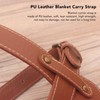 Leather Like Blanket Carrying Sling Synthetic Leather Blanket Strap Changeable