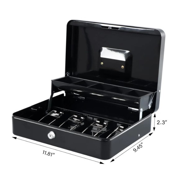 Key Lock Money Box With 5 Bill 5 Coin Cash