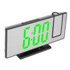 Projection Digital Alarm Clock USB Charging Automatic Dimming LED Mirror