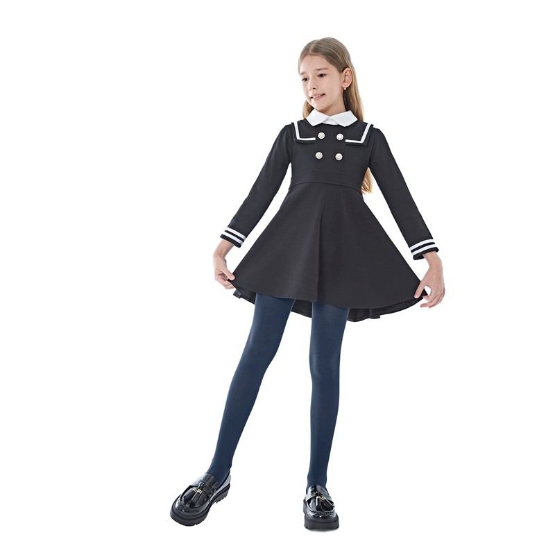 leg elegant Girls Microfiber Soft Opaque Footed Dance Tights and