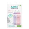 Pack x2 Biberones Evenflo 240ml Flujo Medio 3m+