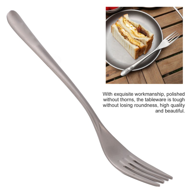 Pure Titanium Cutlery Outdoor Camping Tableware Portable Flatware for Backpacking