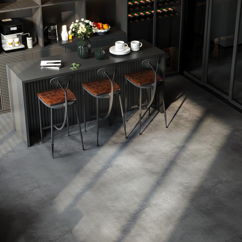 3yecao 24"×354" Dark Grey Black Vinyl Flooring Sticker