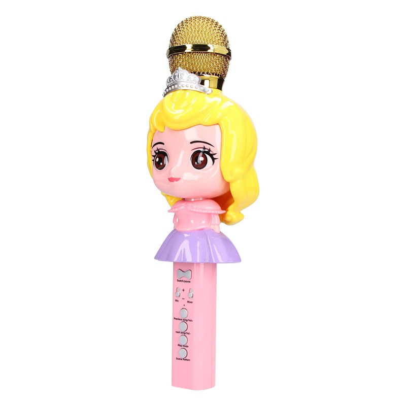 Children Microphone Cute Cartoon Exquisite Girls Wireless Bluetooth Microphone Toy