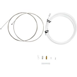 Jagwire 2X Sport Shift Adult Unisex Shift Cable and Sheath Kit, White, One Size