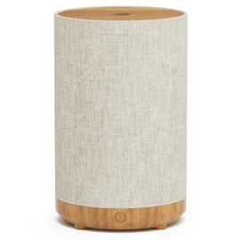 Essential Oil Diffuser with Fabric Cover, SNOWSEN 120ml Aromatherapy Diffuser with 8 LED Color Changing Lights & Night Lamp, Auto Off Function, Cool Mist Humidifier for Essential Oils for Home