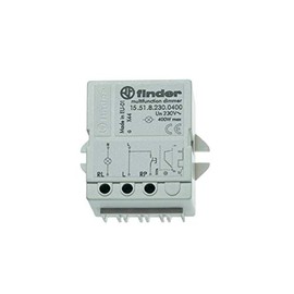 Pulse relay with dimmer, series 15.61.8.230.0500 Finder 15.51.8,230,0400 230 Vac 1 Closure/Dimmer230 Vac Min 15 W/Max