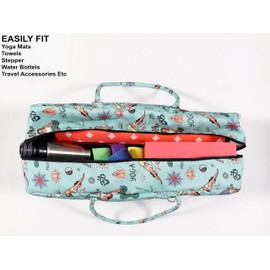 COZY TRENDS Yoga Bag with Storage Pockets – 27"x8" Large Mat Carrier Tote – Lightweight, Durable, and Stylish for Yoga & Pilates Gear (Style 1)