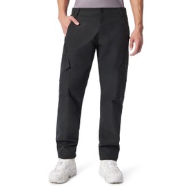 Cross-eyed Moose Men's Motor Cross Zip Fly Pant with Cargo Pockets Standard, Caviar